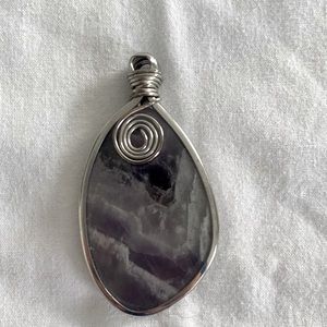 Two Pendants - Amethyst & Aventurine